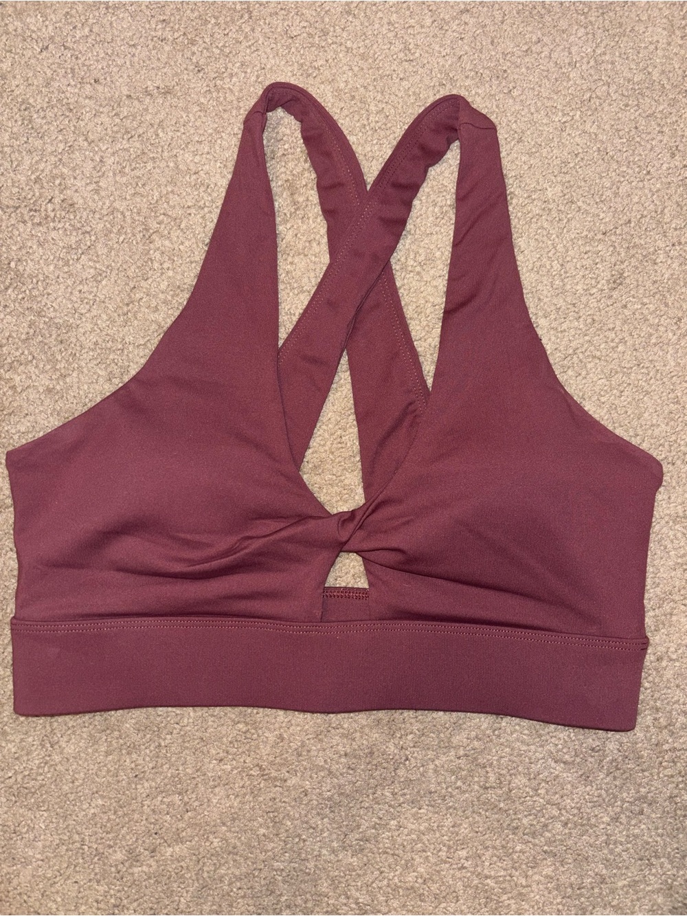 Fabletics Women's Crisscross Sports Bra - Mauve